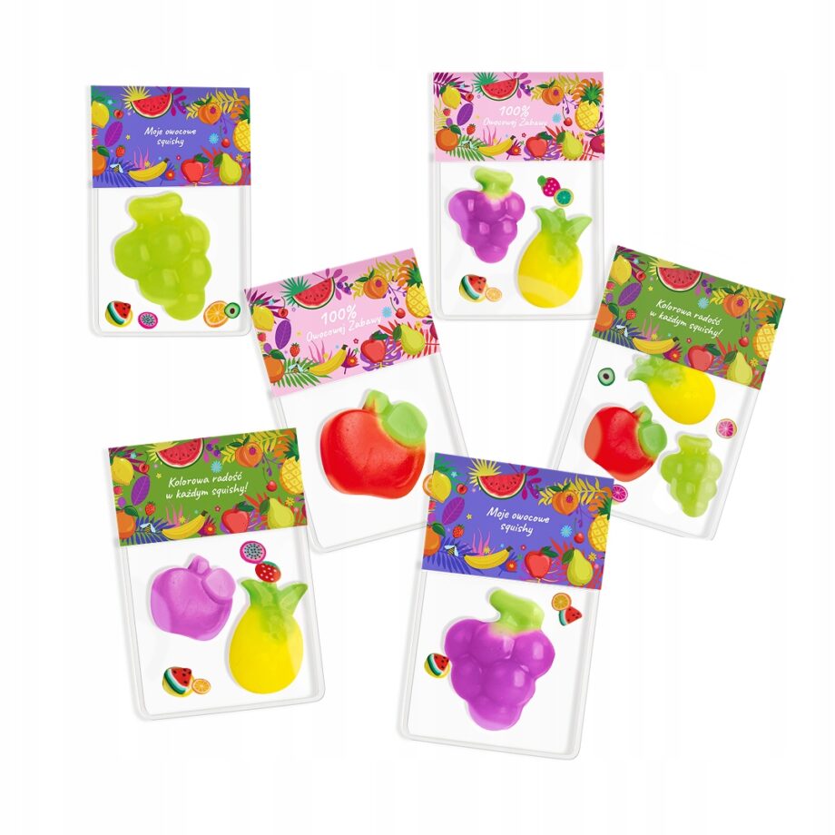 DUMEL ART SQUISHY KREATYWNY ZESTAW OWOCÓW ZRÓB TO SAM