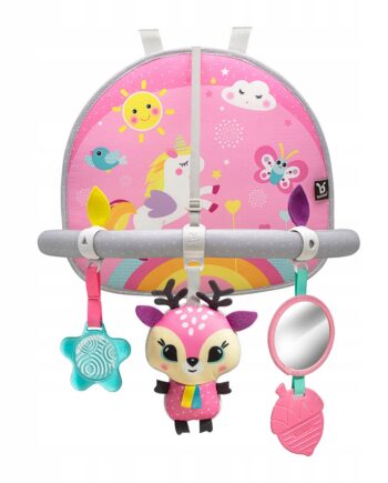BENBAT SAMOCHODOWY ŁUK Z ZABAWKAMI PAŁĄK PODRÓŻNY DWUSTRONNY UNICORN