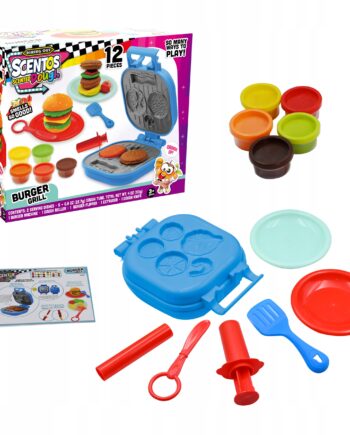 SCENTOS ZABAWKA BURGEROWY GRILL ZESTAW CIASTOLINA MASA PLASTYCZNA