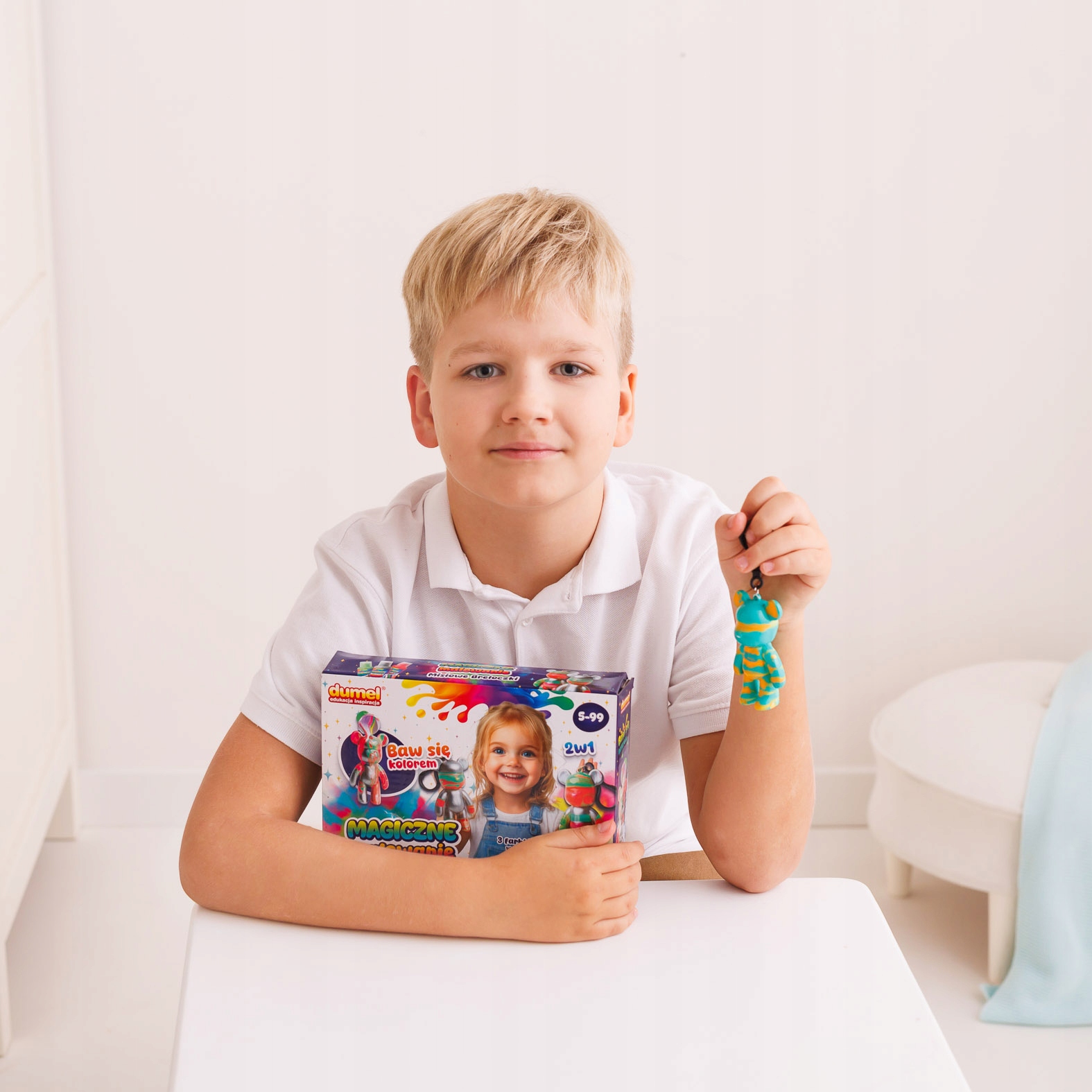 DUMEL MAGICZNE MALOWANIE MISIOWE BRELOCZKI ZESTAW DO MALOWANIA