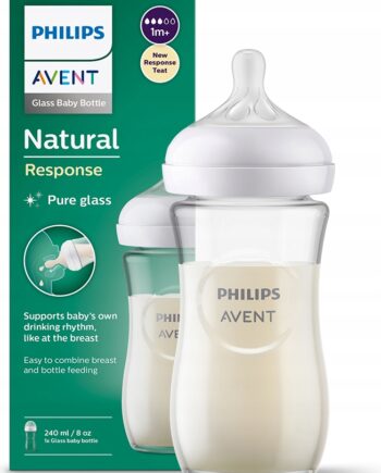 AVENT BUTELKA SZKLANA RESPONSYWNA NATURAL 240ML