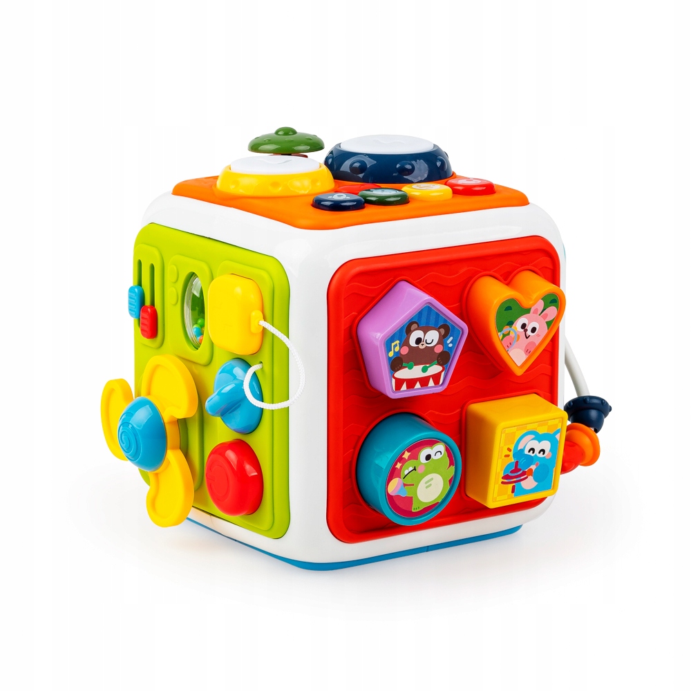 DUMEL KOSTKA SENSORYCZNA MOTORYCZNA KOSMICZNA ZABAWA DŹWIĘKI MELODIE 18M+