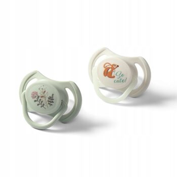 BABYONO SMOCZEK SYMETRYCZNY ŚWIECĄCY SILIKONOWY 6-18M 2 SZTUKI