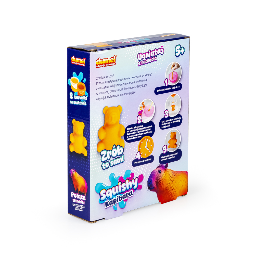 DUMEL ART SQUISHY KREATYWNY ZESTAW KAPIBARA ZRÓB TO SAM