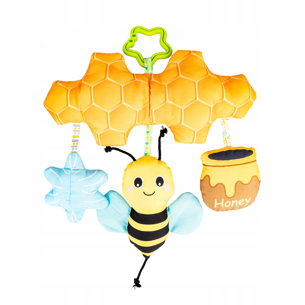 BALIBAZOO ZAWIESZKA PSZCZÓŁKA NA ŁĄCE PISZCZAŁKA GRZECHOTKA DZWONECZEK 0M+