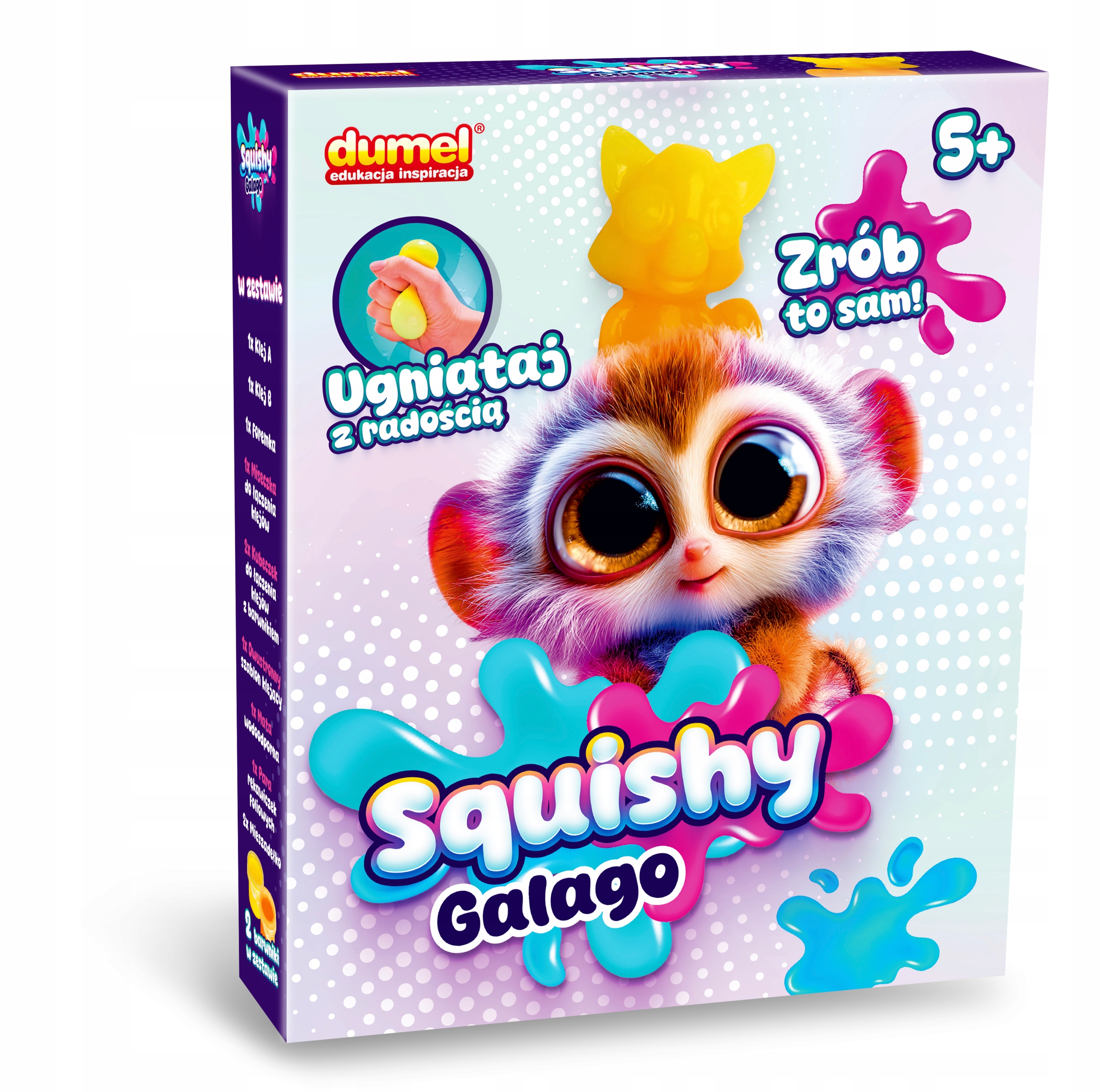 DUMEL ART SQUISHY KREATYWNY ZESTAW GALAGO ZRÓB TO SAM