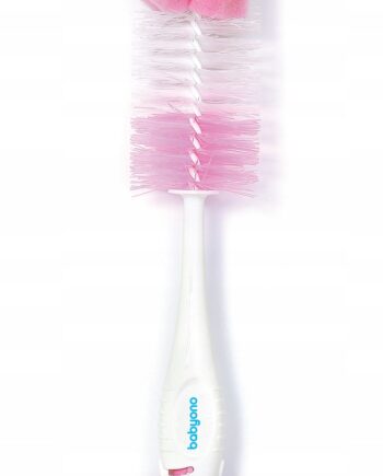 BABYONO SZCZOTKA DO BUTELEK STOJĄCA PRZYSSA RÓZOWY