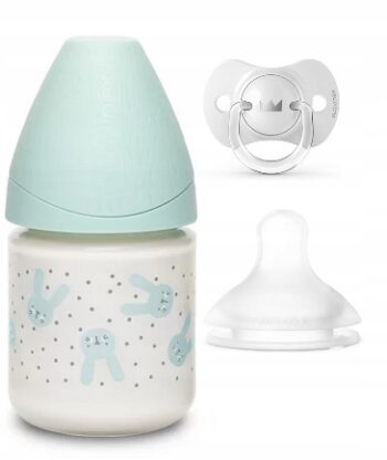 SUAVINEX BUTELKA 120ML HYGGE SZKLANA + SMOCZEK SX PRO SMOCZEK 0-6M ZESTAW