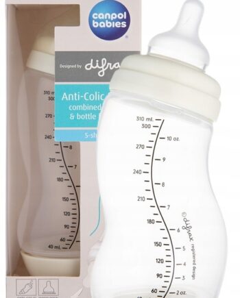 CANPOL DIFRAX BUTELKA ANTYKOLKOWA S-SHAPE SZEROKA PP 310ML