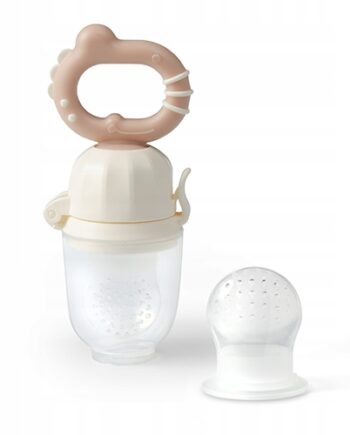 BABYONO GRYZAK DO PODAWANIA POKARMÓW DINO NAUKA JEDZENIA BEŻOWY