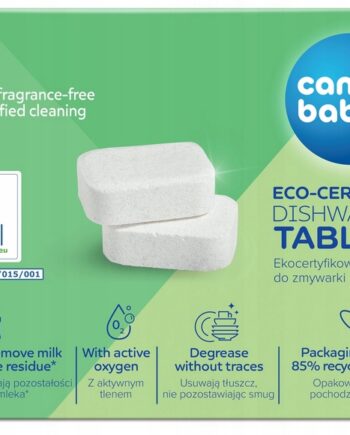 CANPOL KOSTKI TABLETKI DO ZMYWARKI EKO EKOCERTYFIKOWANE 30 SZTUK