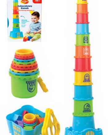 DUMEL ZABAWKA KUBECZKOWY ZAMEK WIEŻA SORTER 12M+