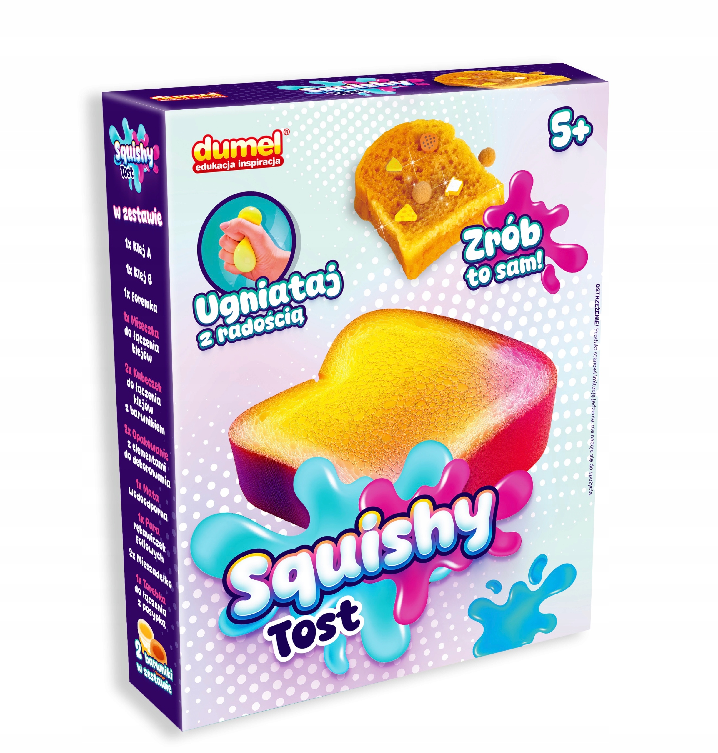 DUMEL ART SQUISHY KREATYWNY ZESTAW TOST ZRÓB TO SAM