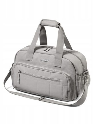 BABYONO TORBA DLA MAMY I DZIECKA PODRÓŻNA WIELOFUNKCYJNA SZARA