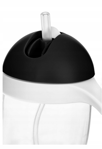 BOCIOLAND KUBEK Z ODWAŻNIKIEM PINGWIN Z UCHWYTAMI 300ML CZARNY