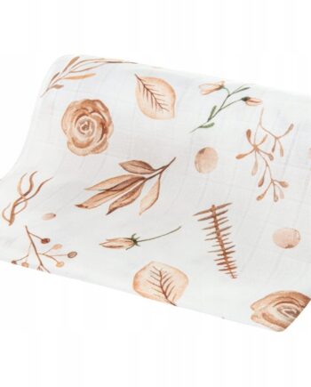 BOCIOLAND PIELUSZKA BAMBUSOWA 30X30 KWIATY BOHO