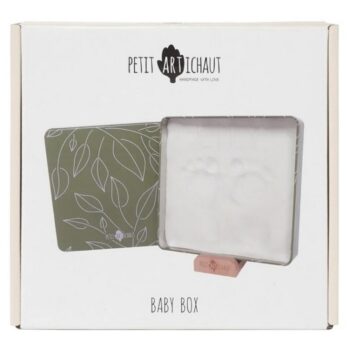 PETIT ARTICHAUT PUDEŁKO KWADRATOWE NA ODCISK RĄCZKI NÓŻKI LIŚCIE