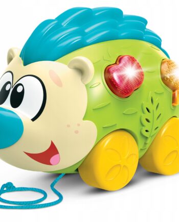 DUMEL ZABAWKA ODJAZDOWY JEŻYK ZE SZNURECZKIEM MIELODIE ŚWIATEŁKA PIOSENKI