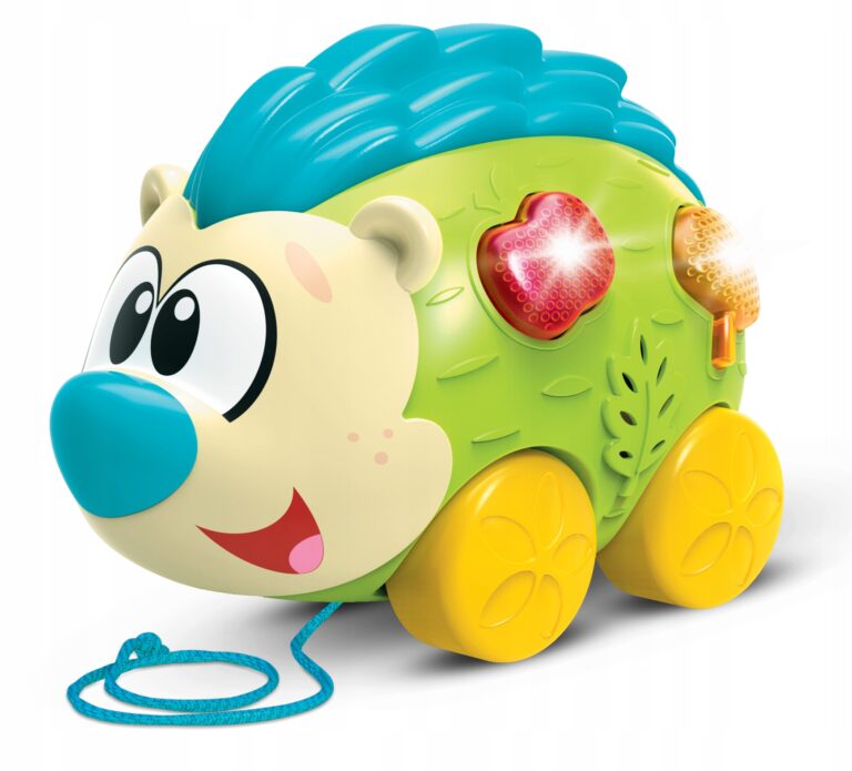 DUMEL ZABAWKA ODJAZDOWY JEŻYK ZE SZNURECZKIEM MIELODIE ŚWIATEŁKA PIOSENKI