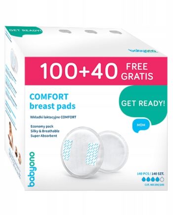 BabyOno WKŁADKI LAKTACYJNE COMFORT 140 SZTUK