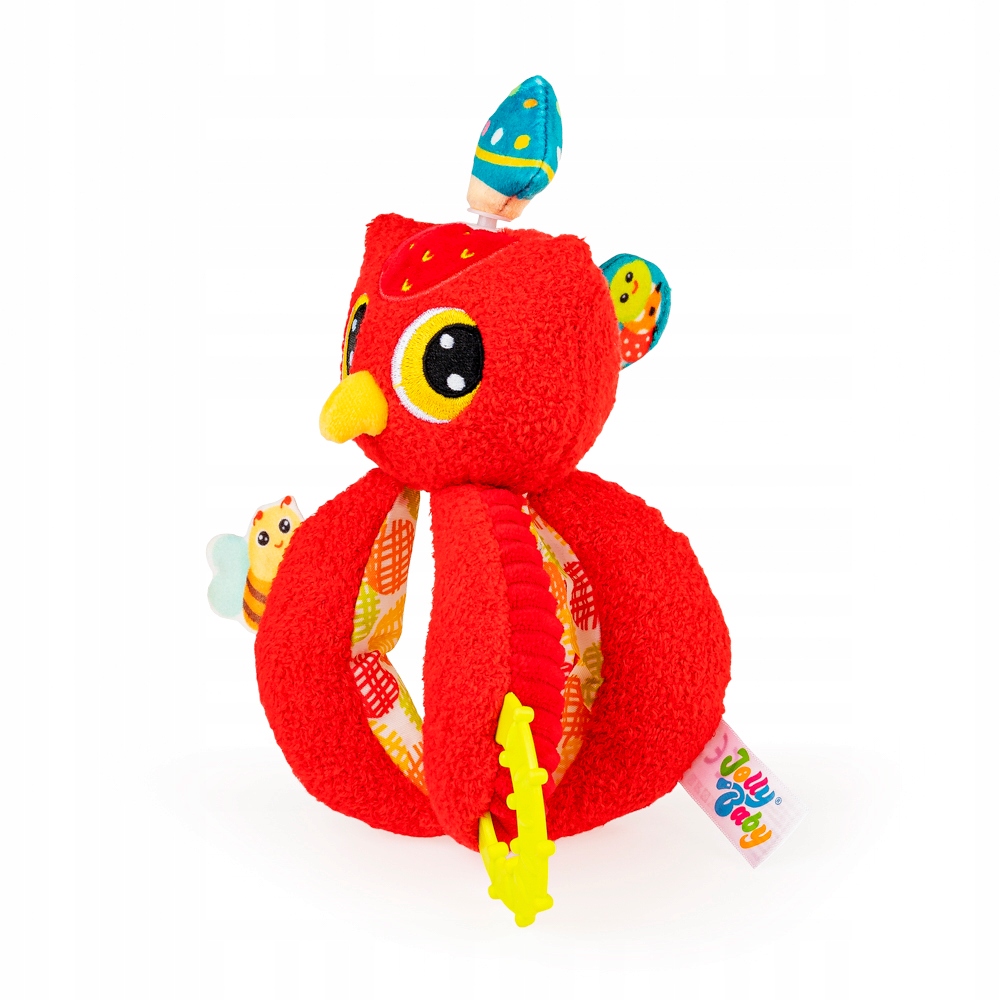 JOLLY BABY ZAKRĘCONA SOWA PLUSZAK SENSORYCZNY 0M+