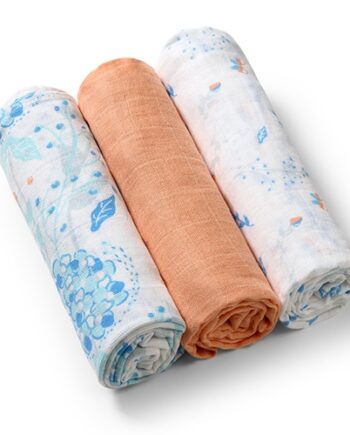 BABYONO PIELUSZKI PIELUSZKA MUŚLINA MIĘKKIE 3 SZT