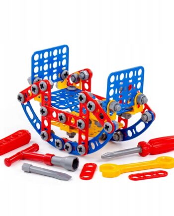 POLESIE KLOCKI KONSTRUKCYJNE ZESTAW WYNALAZCA HUŚTAWKA 121 ELEMENTÓW