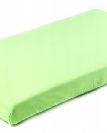 SENSILLO PRZEŚCIERADŁO BAWEŁNIANE JERSEY ZIELONE Z GUMKĄ 120X60