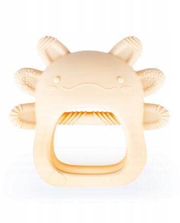 GiliGums GRYZAK SILIKONOWY AKSOLOTL BEŻOWY NA ZĄBKOWANIE