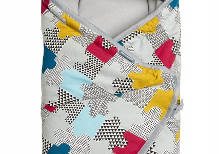 SENSILLO OTULACZ KOCYK DO FOTELIKA VELVET BAWEŁNA PUZZLE