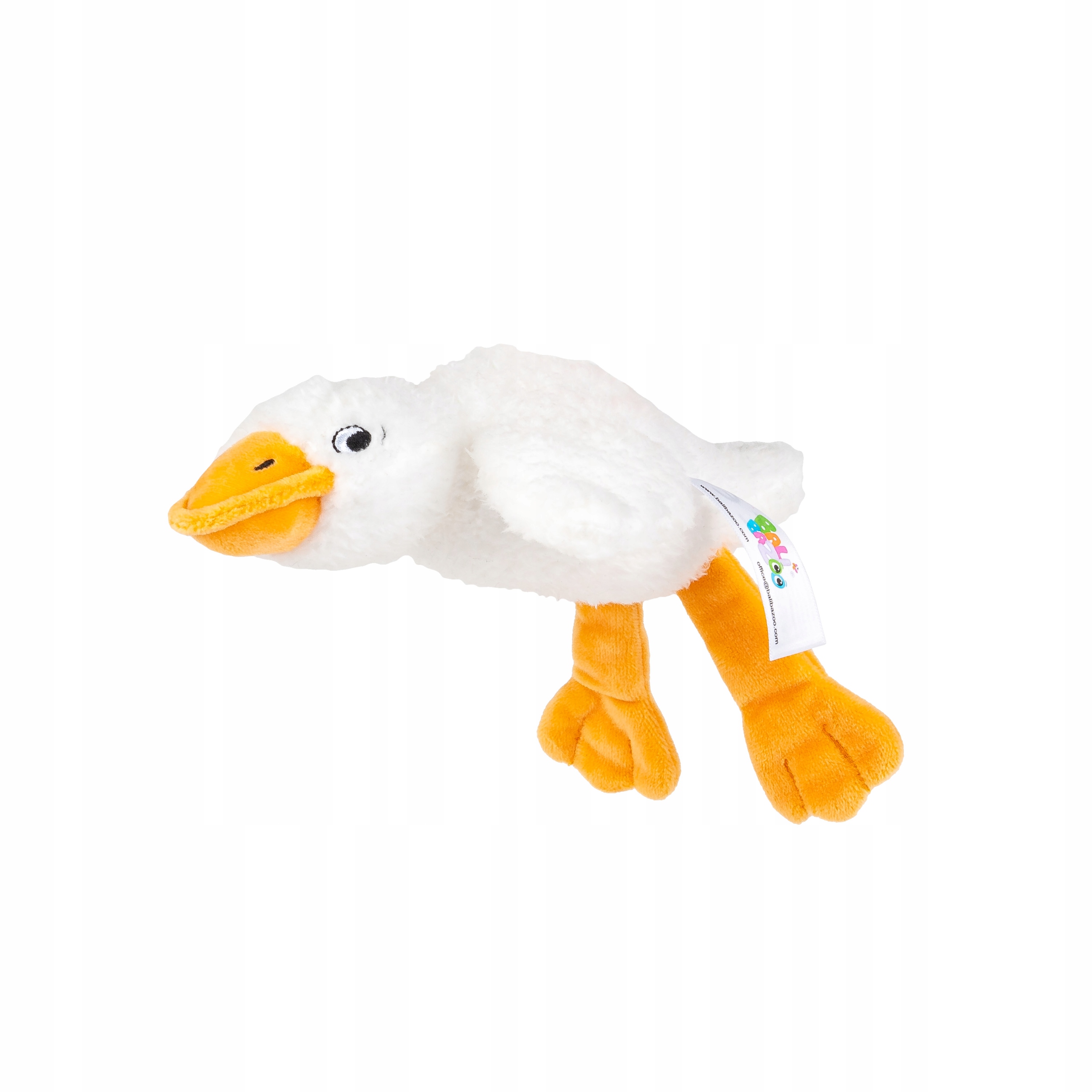 BALIBAZOO SENSORYCZNA GĘŚ BIAŁA MIĘKKA WYPEŁNIONA KULKAMI 0M+