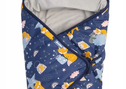 SENSILLO OTULACZ KOCYK DO FOTELIKA VELVET BAWEŁNA GRANATOWY LISKI