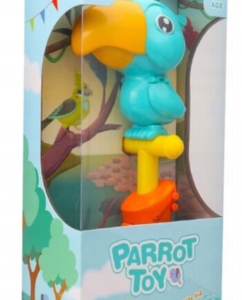 ASKATO PAPUGA POWTARZAJĄCA DŹWIĘKI INTERAKTYWNA NAGRYWA DŹWIĘK NIEBIESKA
