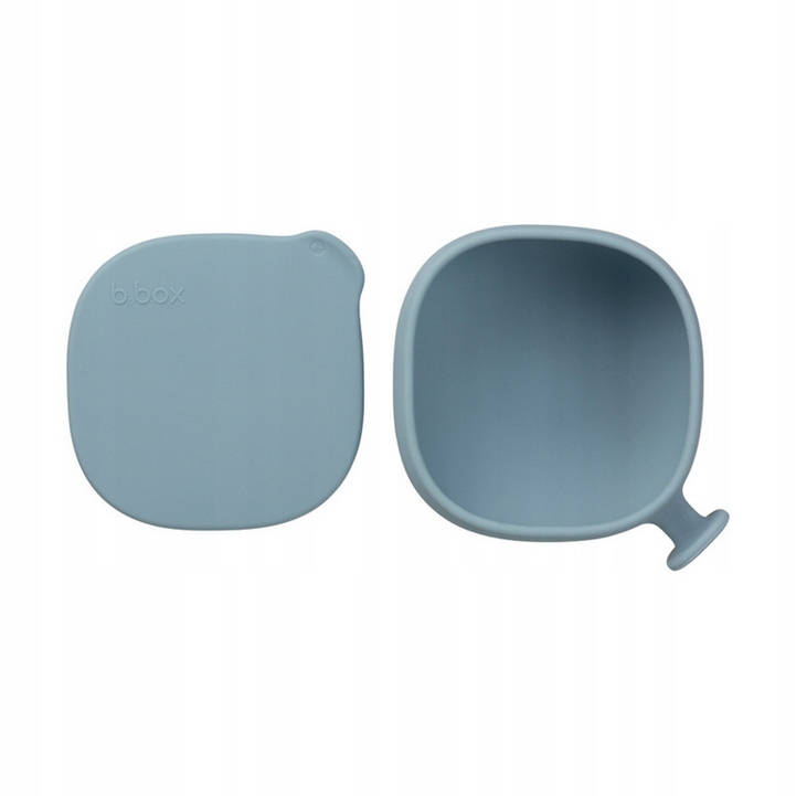 B.box MIESECZKA MISKA SILIKONOWA Z PRZYSSAWKĄ Z POKRYWKĄ BŁEKITNA 6M+