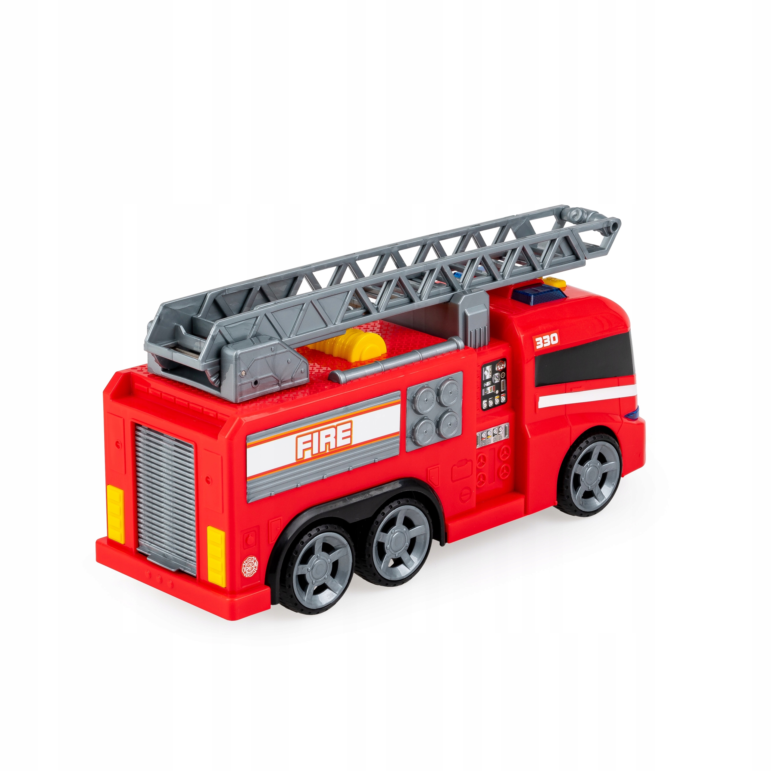 DUMEL FLOTA MIEJSKA STRAŻ POŻARNA ŚWIATEŁKA ODGŁOSY SYRENY WYSUWANA DRABINA