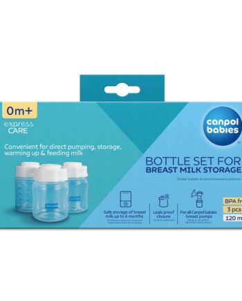 CANPOL ZESTAW BUTELEK POJEMNIKÓW NA POKARM 3X120ML
