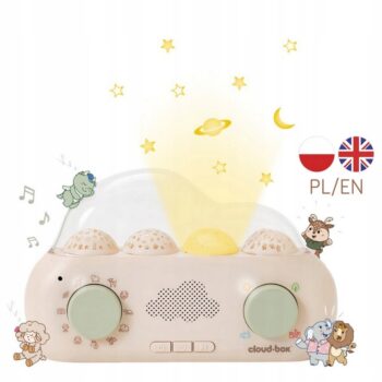 CLOUD B PROJEKTOR MUZYCZNY Z BAJKAMI LAMPKA CLOUDBOX POLSKO-ANGIELSKI