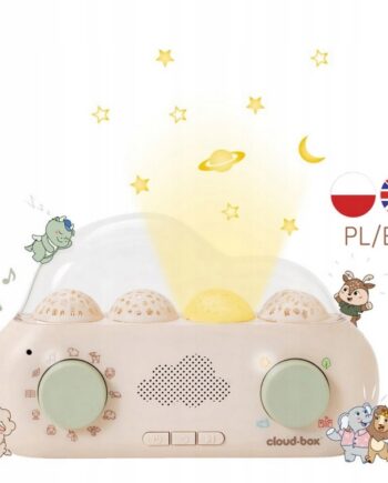 CLOUD B PROJEKTOR MUZYCZNY Z BAJKAMI LAMPKA CLOUDBOX POLSKO-ANGIELSKI