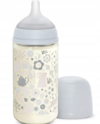 SUAVINEX BUTELKA SZKLANA SX PRO ŚREDNI PRZEPŁYW WONDERLAND 240ML 3M+