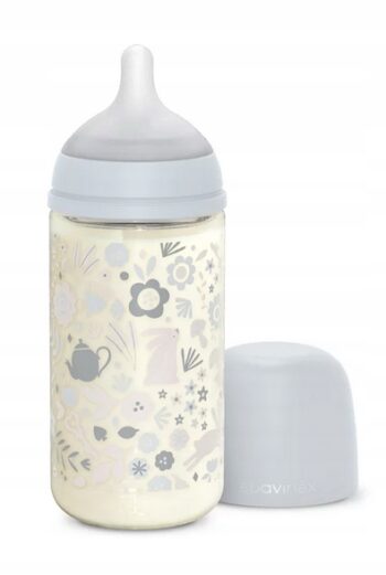 SUAVINEX BUTELKA SZKLANA SX PRO ŚREDNI PRZEPŁYW WONDERLAND 240ML 3M+