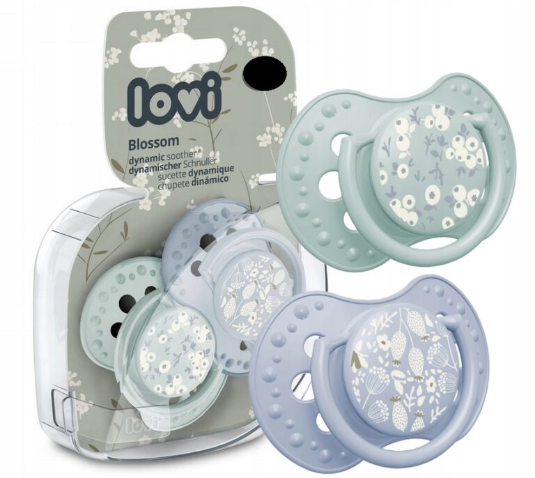 LOVI SMOCZEK USPOKAJAJĄCY DYNAMICZNY BLOSSOM BLUE 6-18M 2SZT