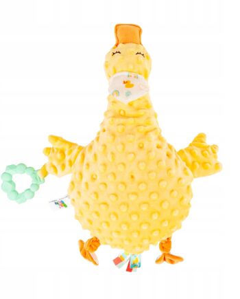 BALIBAZOO MASKOTKA PRZYTULANKA SENSORYCZNA KACZUSZKA ŻÓŁTA 0M+