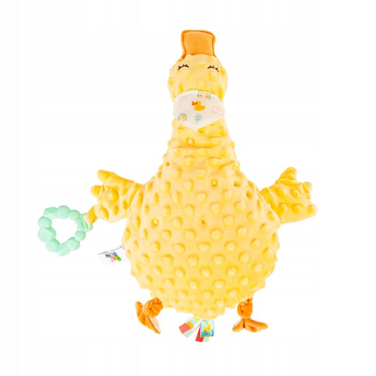 BALIBAZOO MASKOTKA PRZYTULANKA SENSORYCZNA KACZUSZKA ŻÓŁTA 0M+