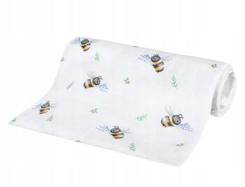 BOCIOLAND PIELUSZKA BAMBUSOWA ULEWAJKA 40x40 PSZCZÓŁKI