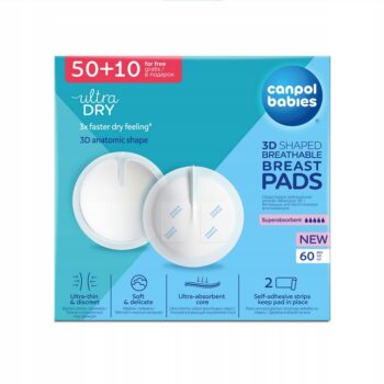CANPOL WKŁADKI LAKTACYJNE KRĄŻKI ŻELUJĄCE 60 SZT