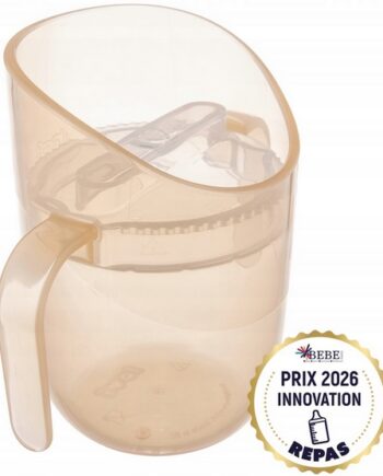 LOVI KUBEK TRENINGOWY GENIUS 150ML DO NAUKI PICIA Z UCHWYTAMI 6M+ NUDE