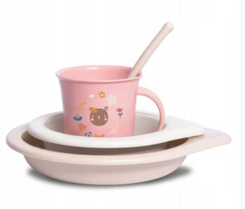 SUAVINEX ZESTAW OBIADOWY FOREST 6m+ RÓŻ