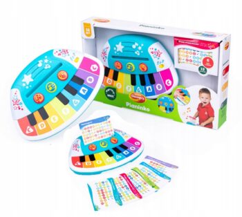 DUMEL PIANINKO DŹWIĘKI MELODIE ŚWIATŁO 18M+