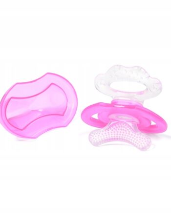 Babyono Silikonowy gryzak dla niemowląt różowy