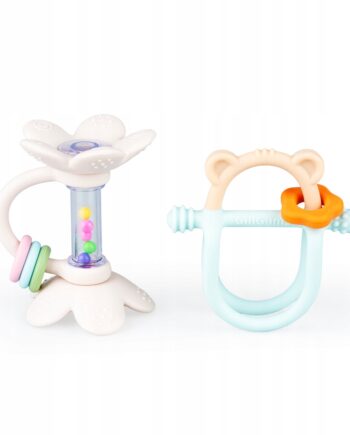 GiliGums ZESTAW STARTOWY DWUPAK GRYZAK I GRZECHOTKA PASTELOWE